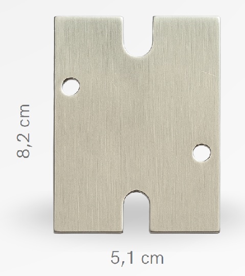 Suporte de Fixação de Corrimão Gradil Panorâmico — Modelo H