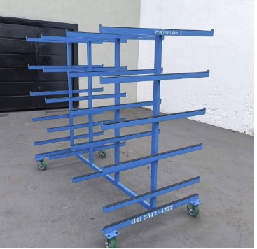 Carrinho de Transporte para Perfil de Alumínio — Horizontal