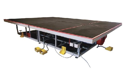 Mesa Fixa Destacadora com Réguas Pneumáticas — Vidro Float / Chapa Traver